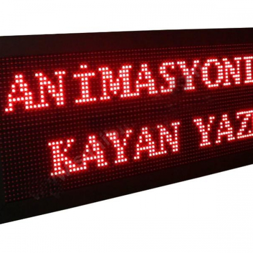 96 x 32 cm P10 Kırmızı Led Panel