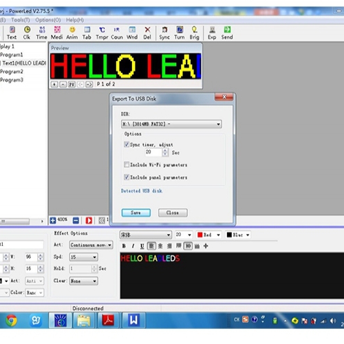 Simple to program and operate your LED sign.